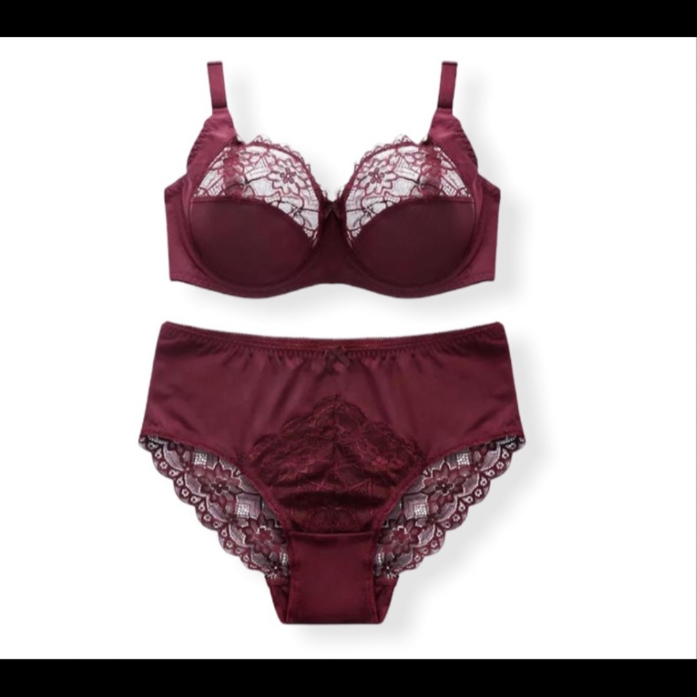 Plus size underwear and bra set 34D underwear L